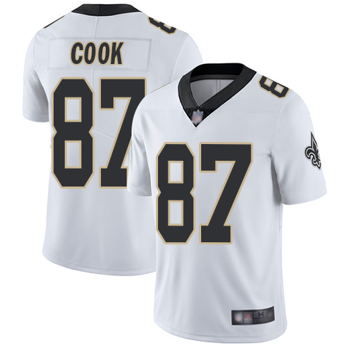 Men New Orleans Saints Limited White Jared Cook Road Jersey NFL Football #87 Vapor Untouchable Jersey->women nfl jersey->Women Jersey